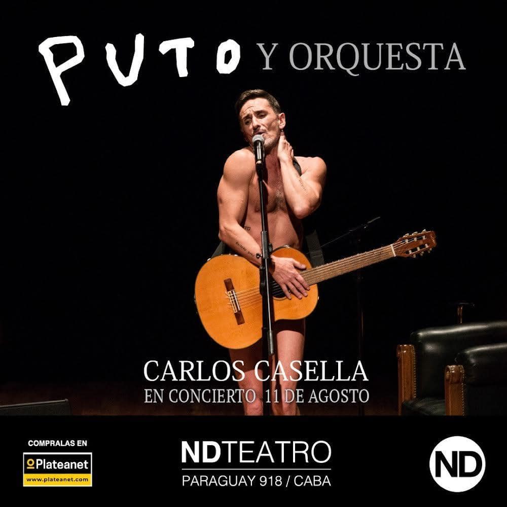 CARLOS CASELLA vuelve por tercera vez al ND TEATRO con su espectáculo “PUTO & ORQUESTA”