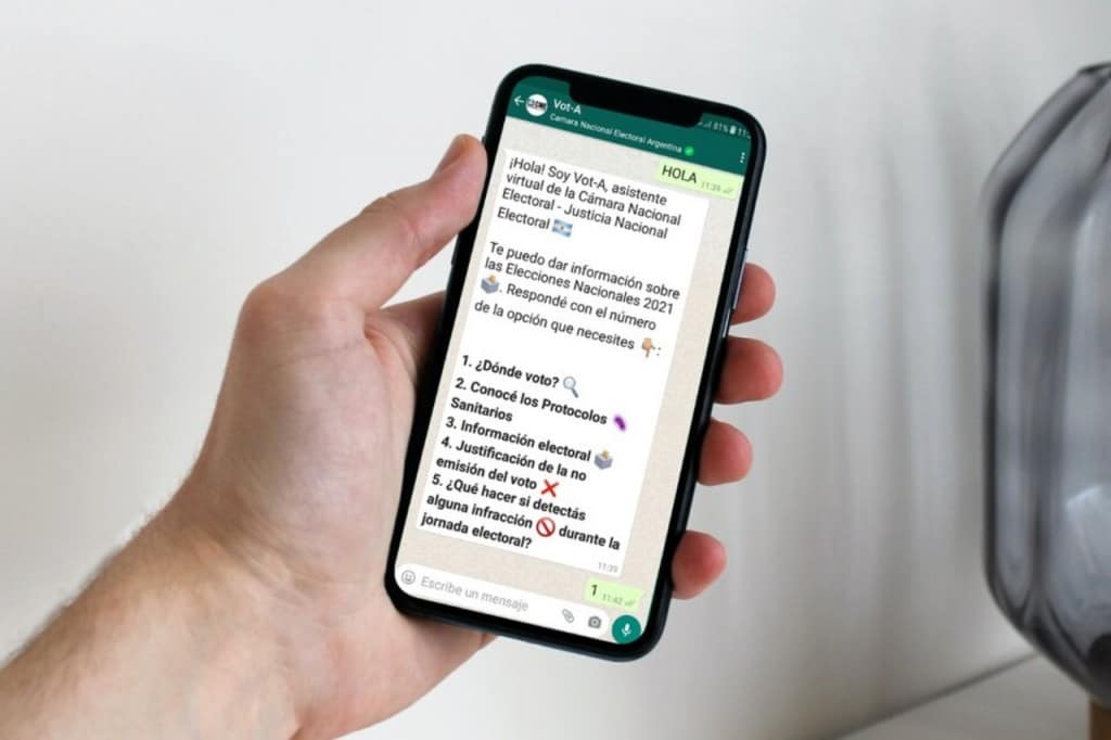 Dónde voto: lanzan un chatbot en Whatsapp para dudas sobre las elecciones legislativas