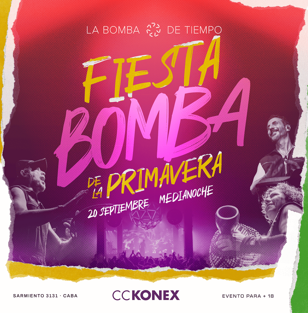 “LA BOMBA DE TIEMPO” RECIBE LA PRIMAVERA CON UNA GRAN FIESTA EL 20/9