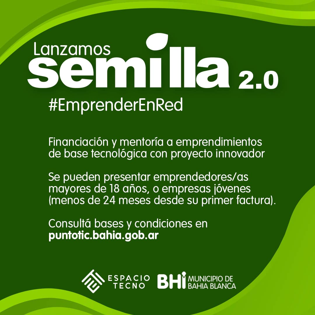Últimos días para inscribirse al Fondo Semilla 2.0