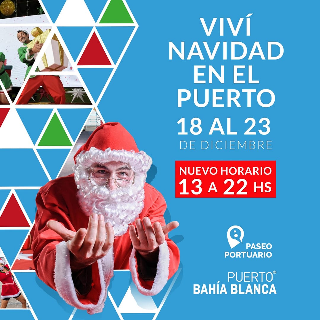 Papá Noel en el Puerto de Bahía Blanca