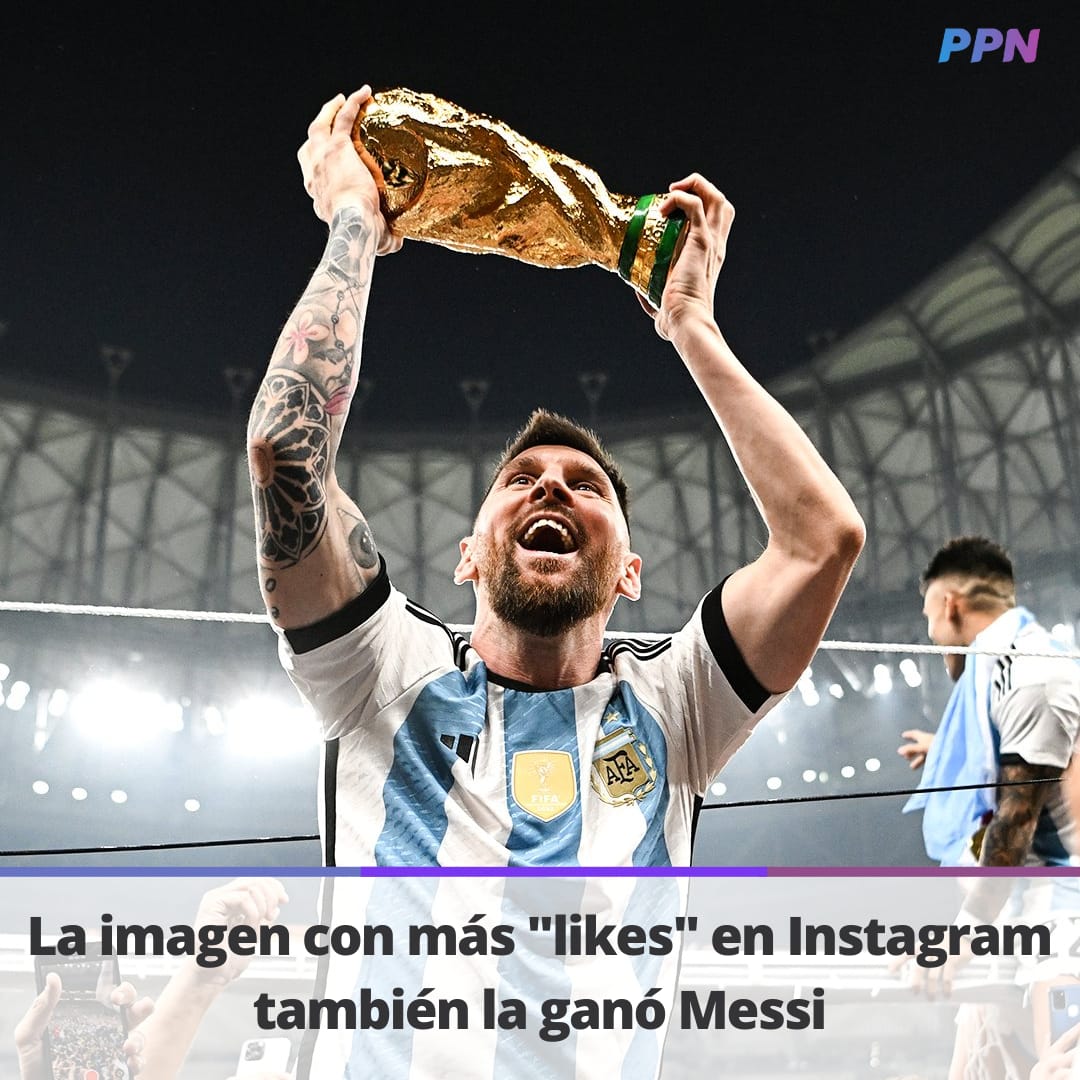 La imagen con más “likes” en Instagram también la ganó Messi