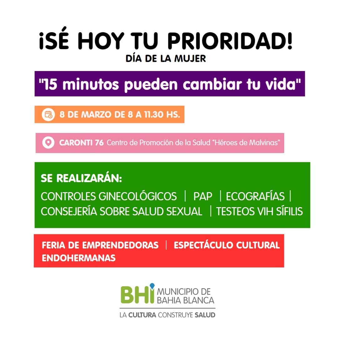 Agendá estas actividades por el Mes de la Mujer