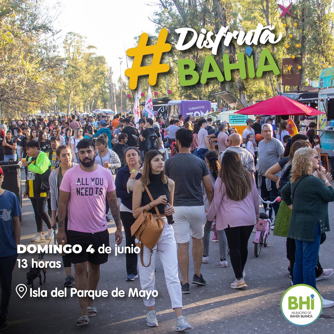 El domingo llega un nuevo Disfrutá Bahía al parque de Mayo