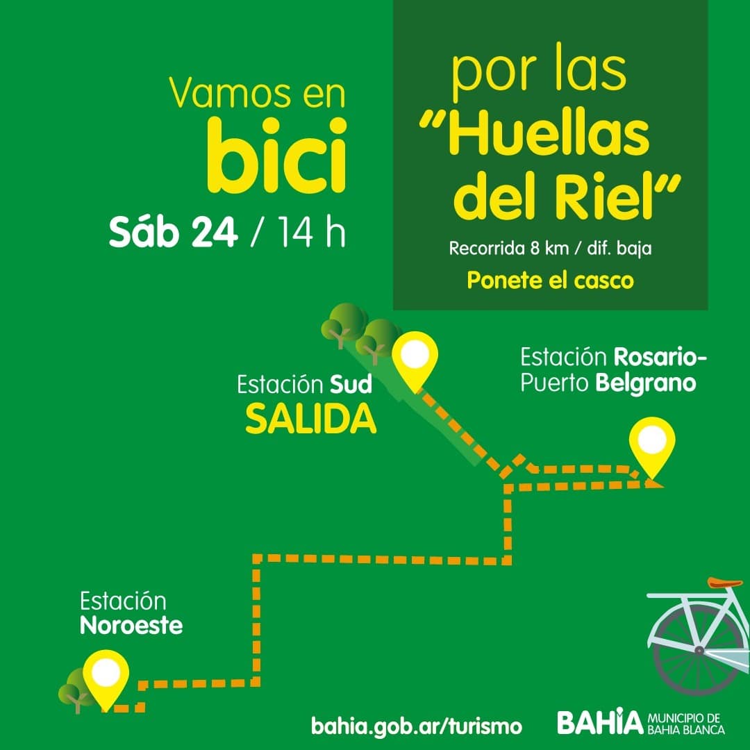 “Vamos en bici” por las Huellas del Riel