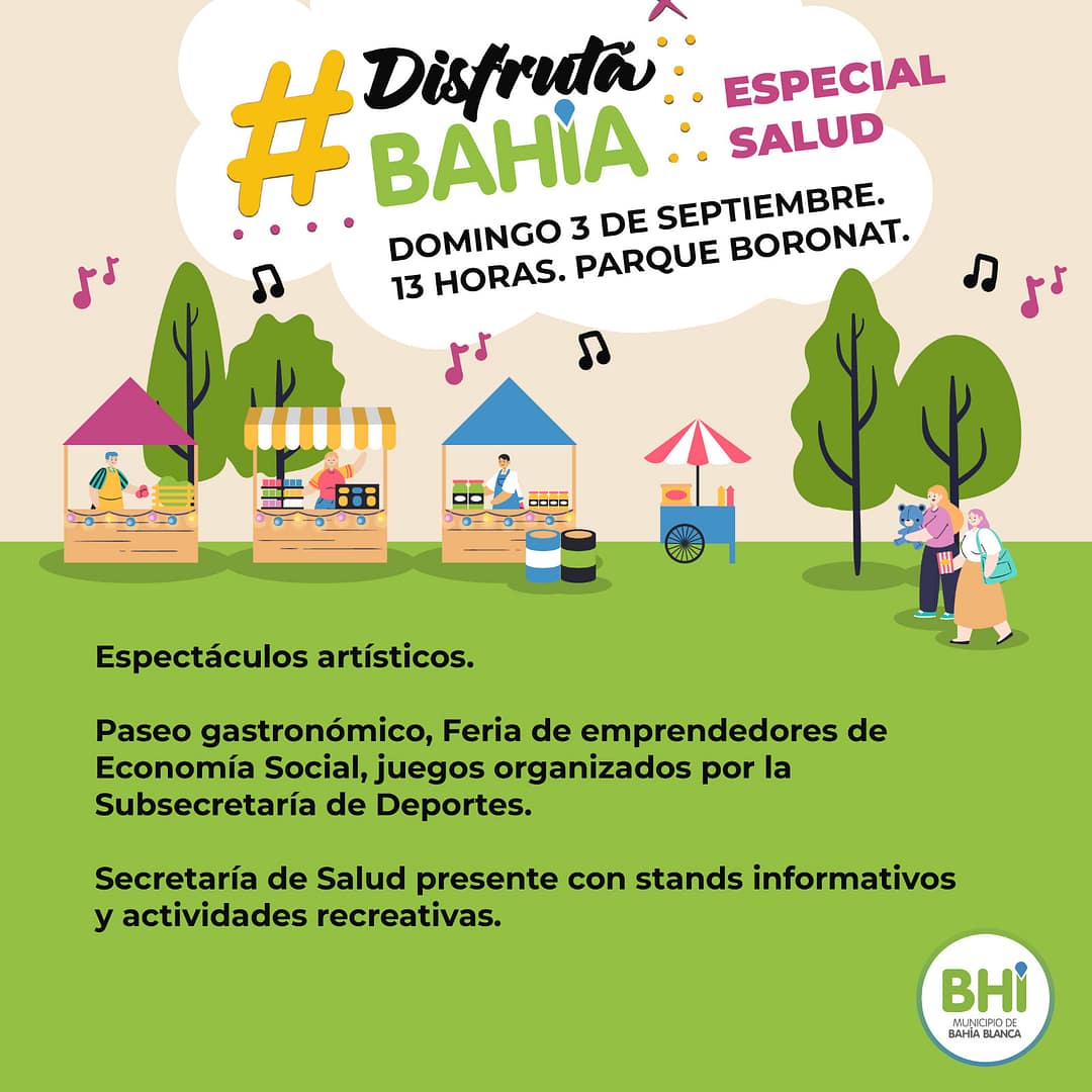 Septiembre trae un nuevo “Disfrutá Bahía” al Parque Boronat