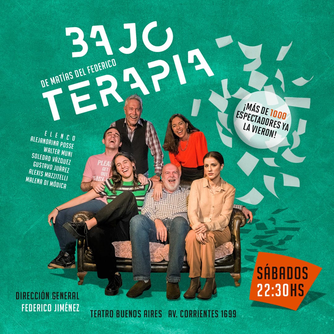 “Bajo Terapia” comienza su 4to. mes de funciones
