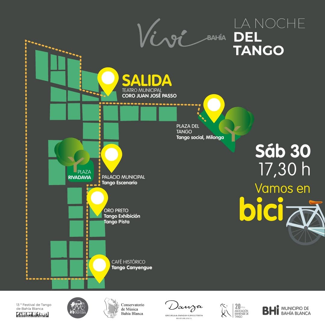 Recorrido en bicicleta por la Ruta del Tango