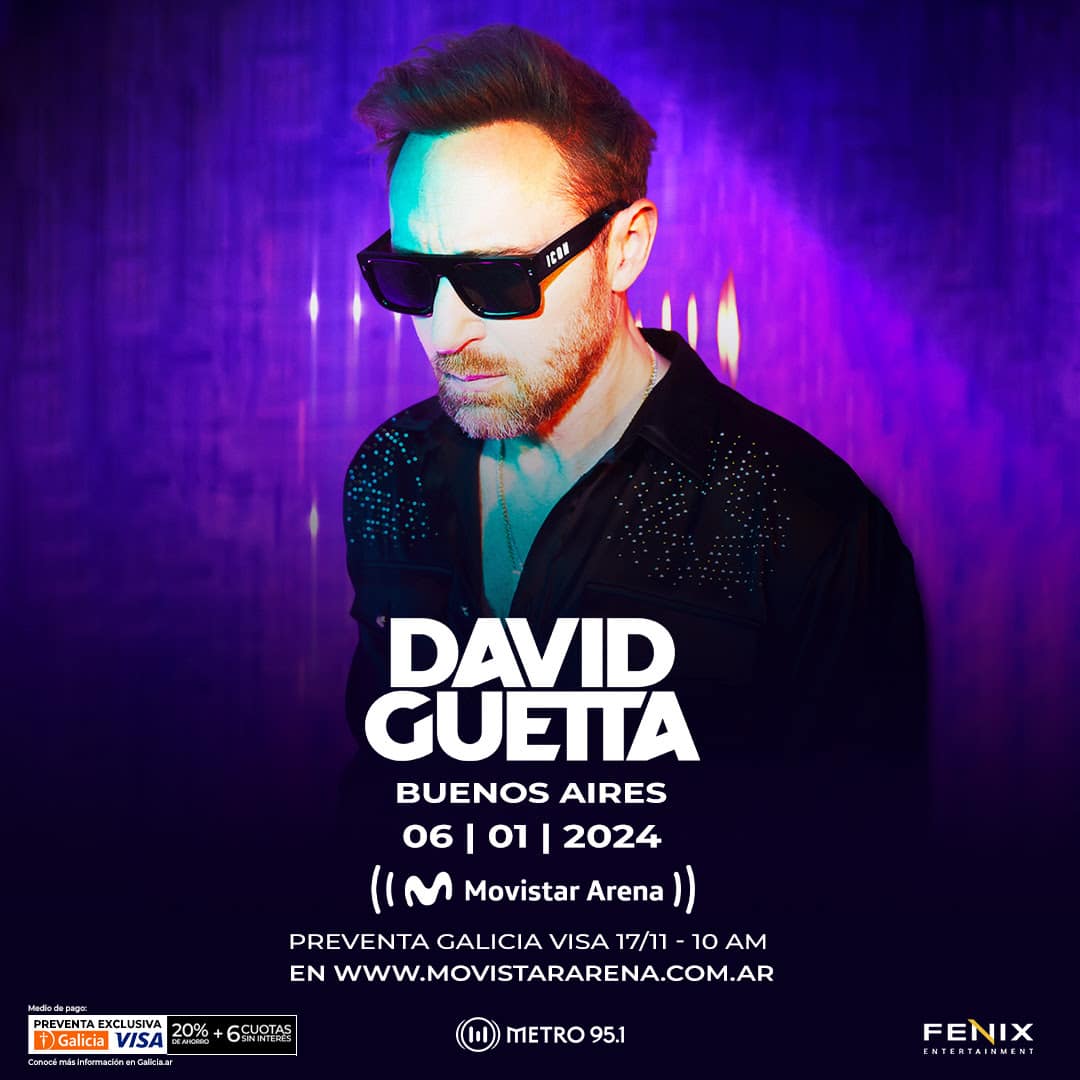 DAVID GUETTA REGRESA A BUENOS AIRES