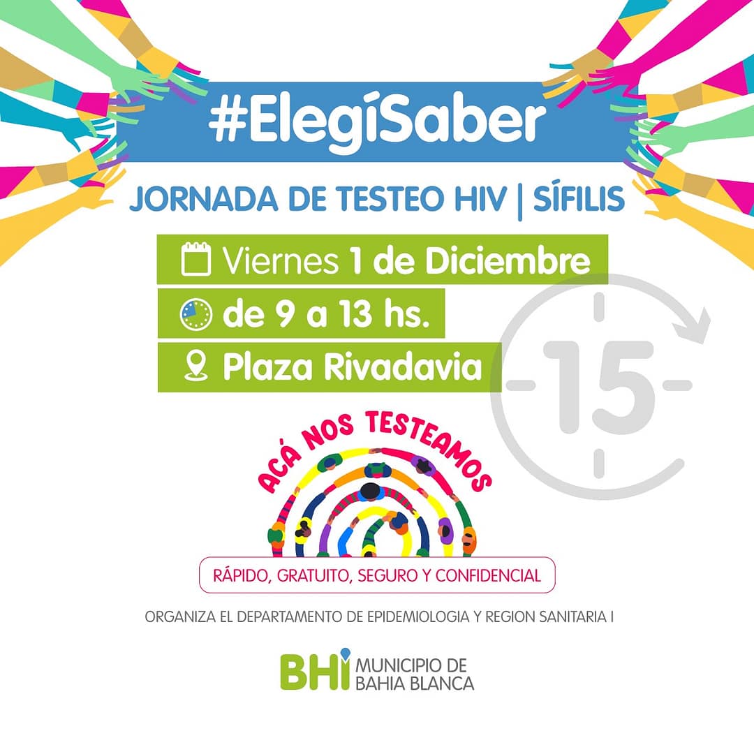 Actividades por el Día Mundial del VIH en la plaza Rivadavia