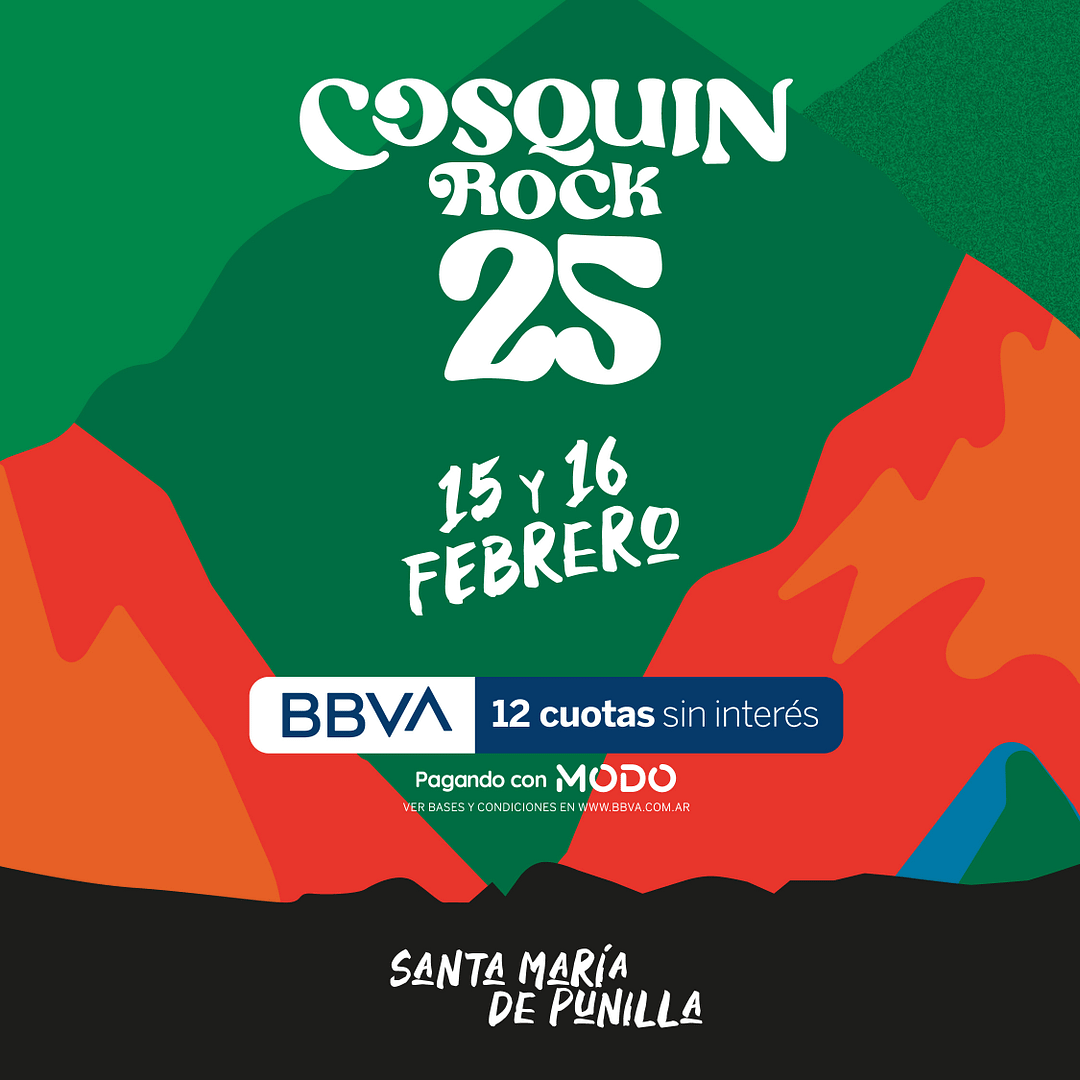EL Cosquín Rock 2025 ya tiene fecha confirmada