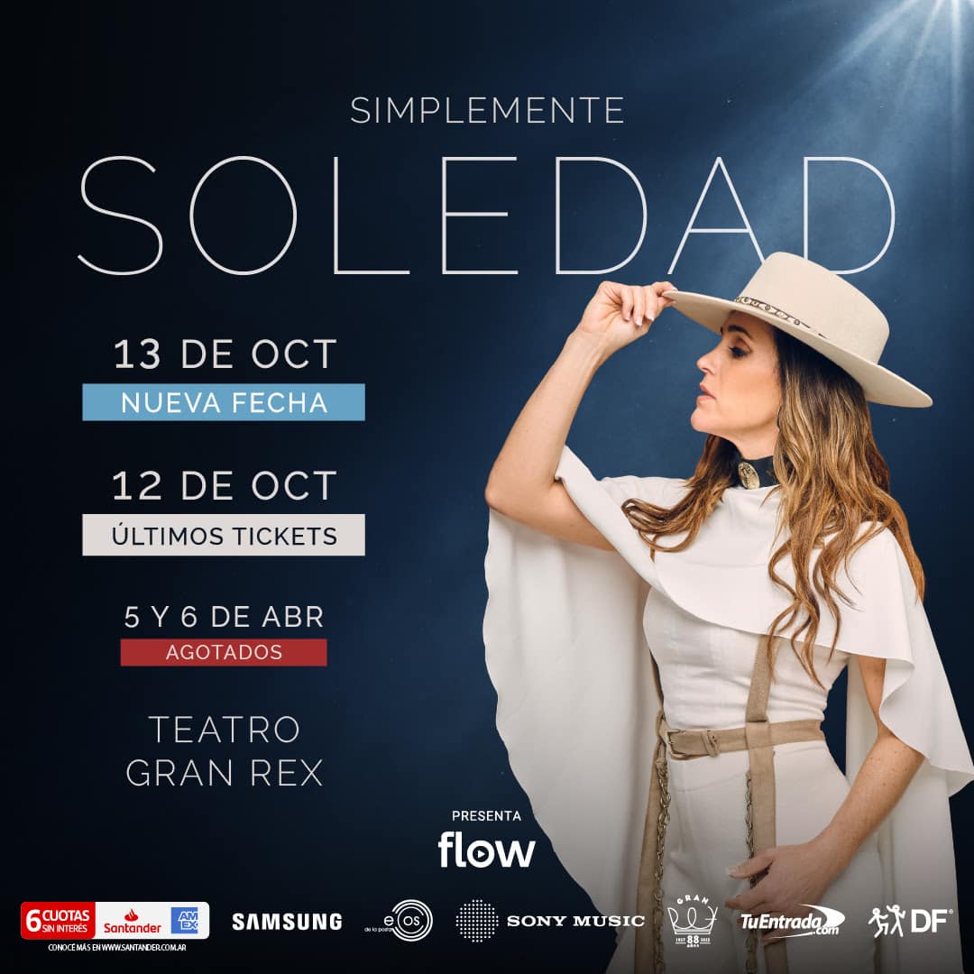 La Sole confirma una cuarta fecha en el Gran Rex