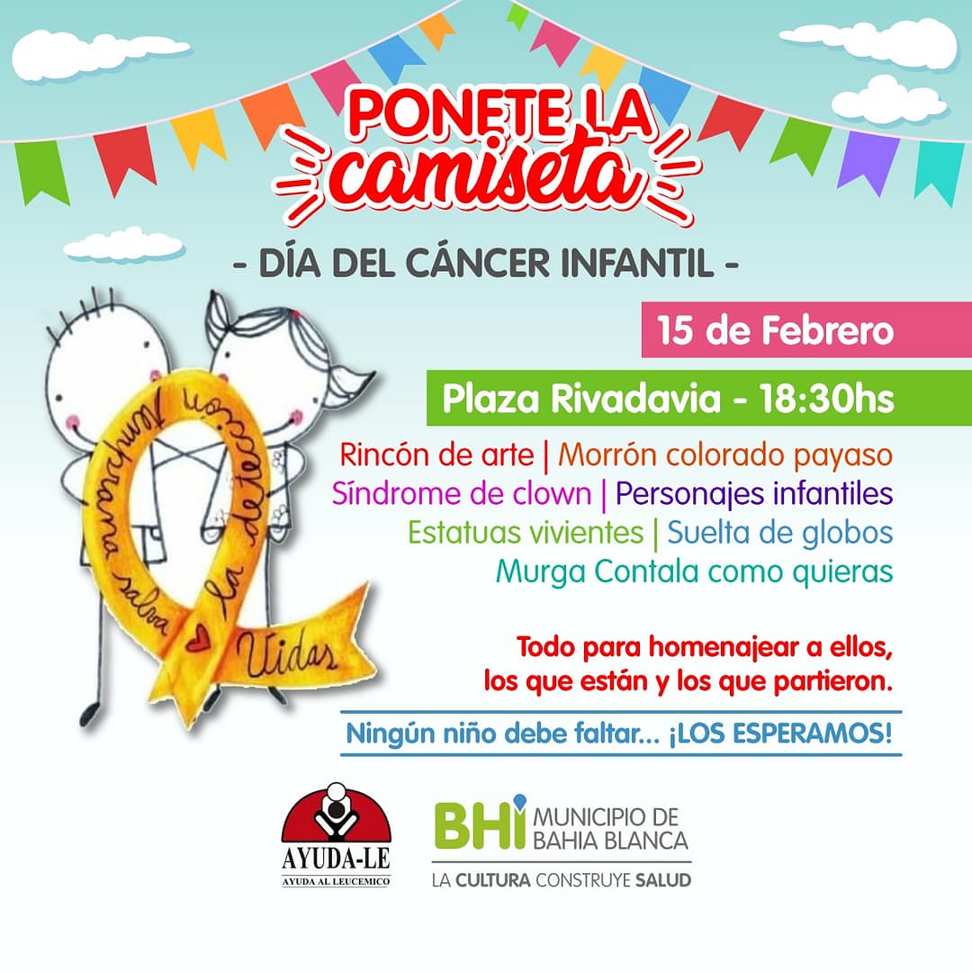 Día del Cáncer Infantil: las actividades en Bahía Blanca