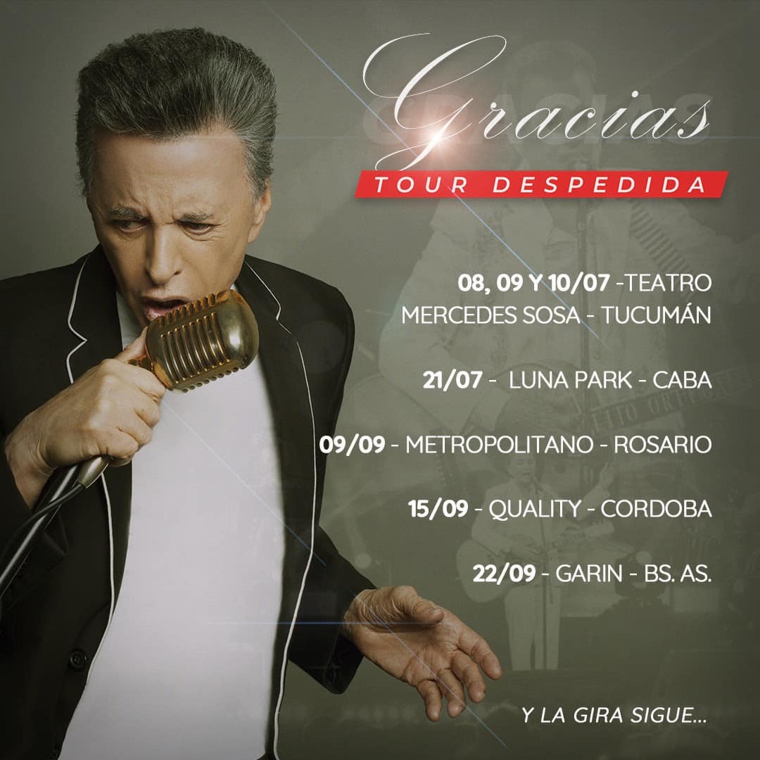 PALITO ORTEGA SUMA NUEVAS FECHAS A SU TOUR DESPEDIDA “GRACIAS”