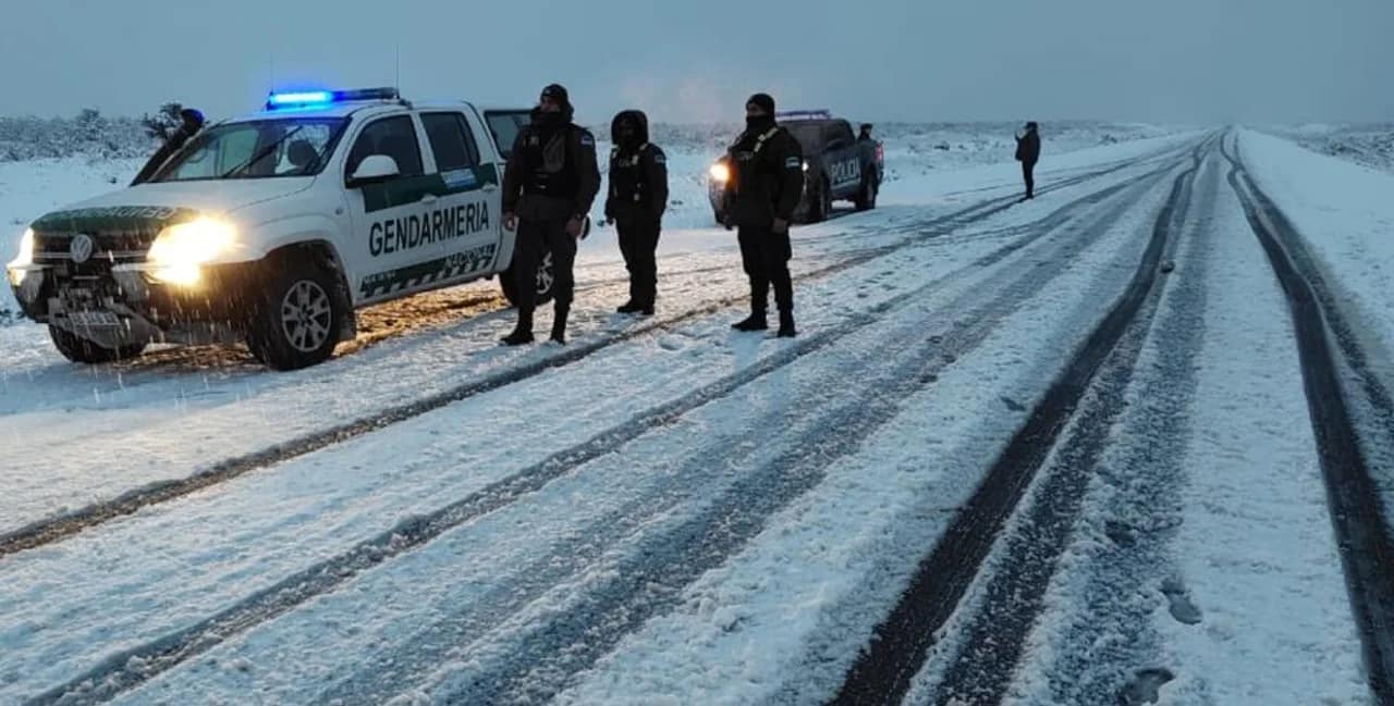 Precaución en las rutas del sur por el temporal de nieve