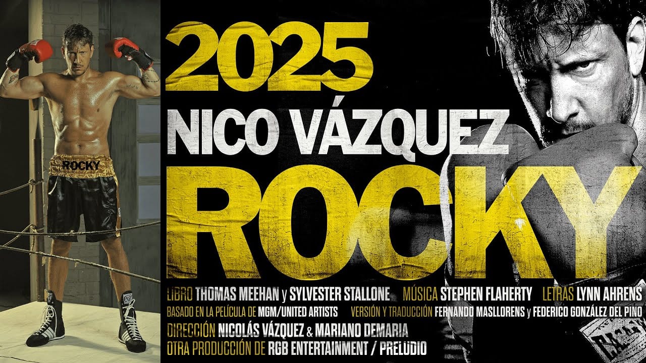 “Rocky” debutó en Buenos Aires con Nico Vázquez: una historia de lucha que llega al corazón