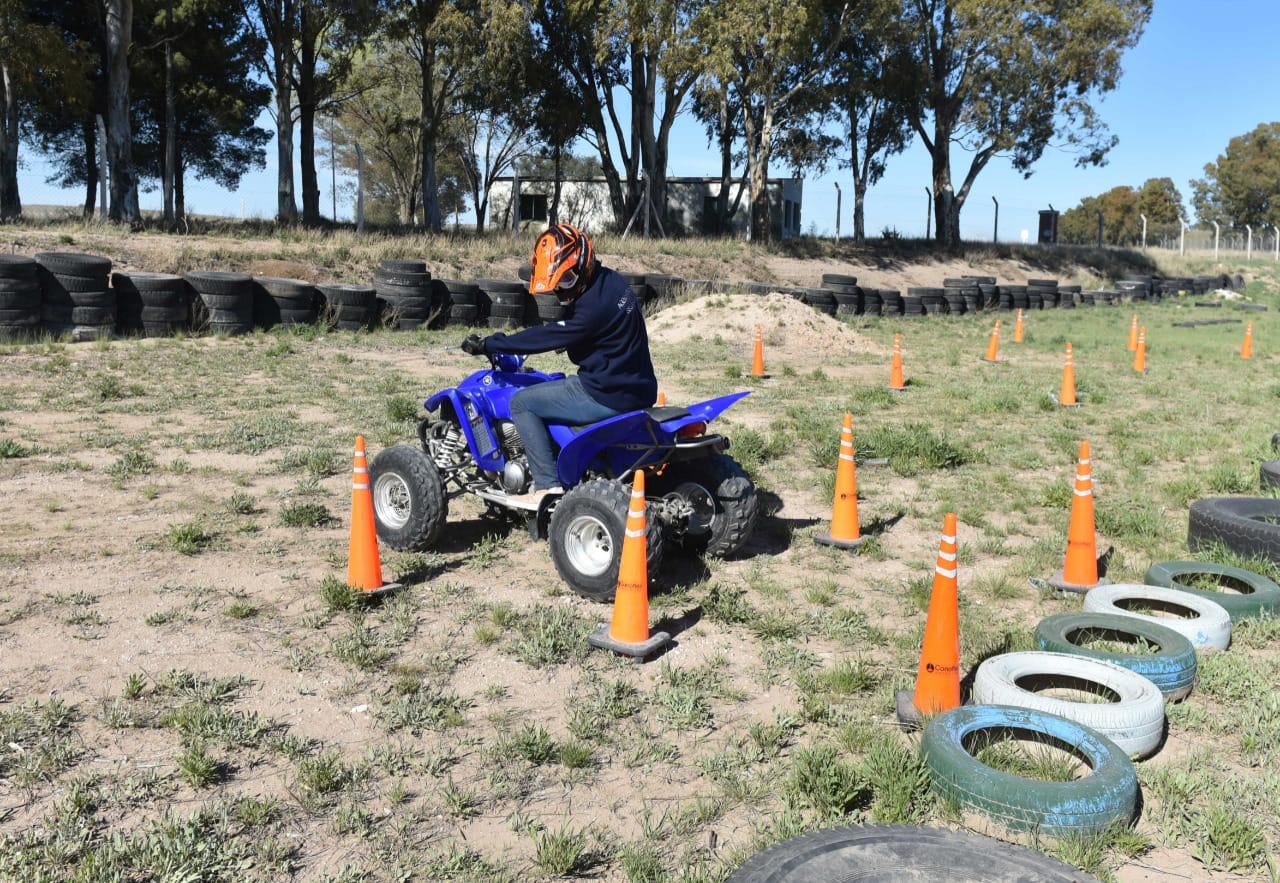 Está habilitada la pista para el examen de conducir para cuatriciclos