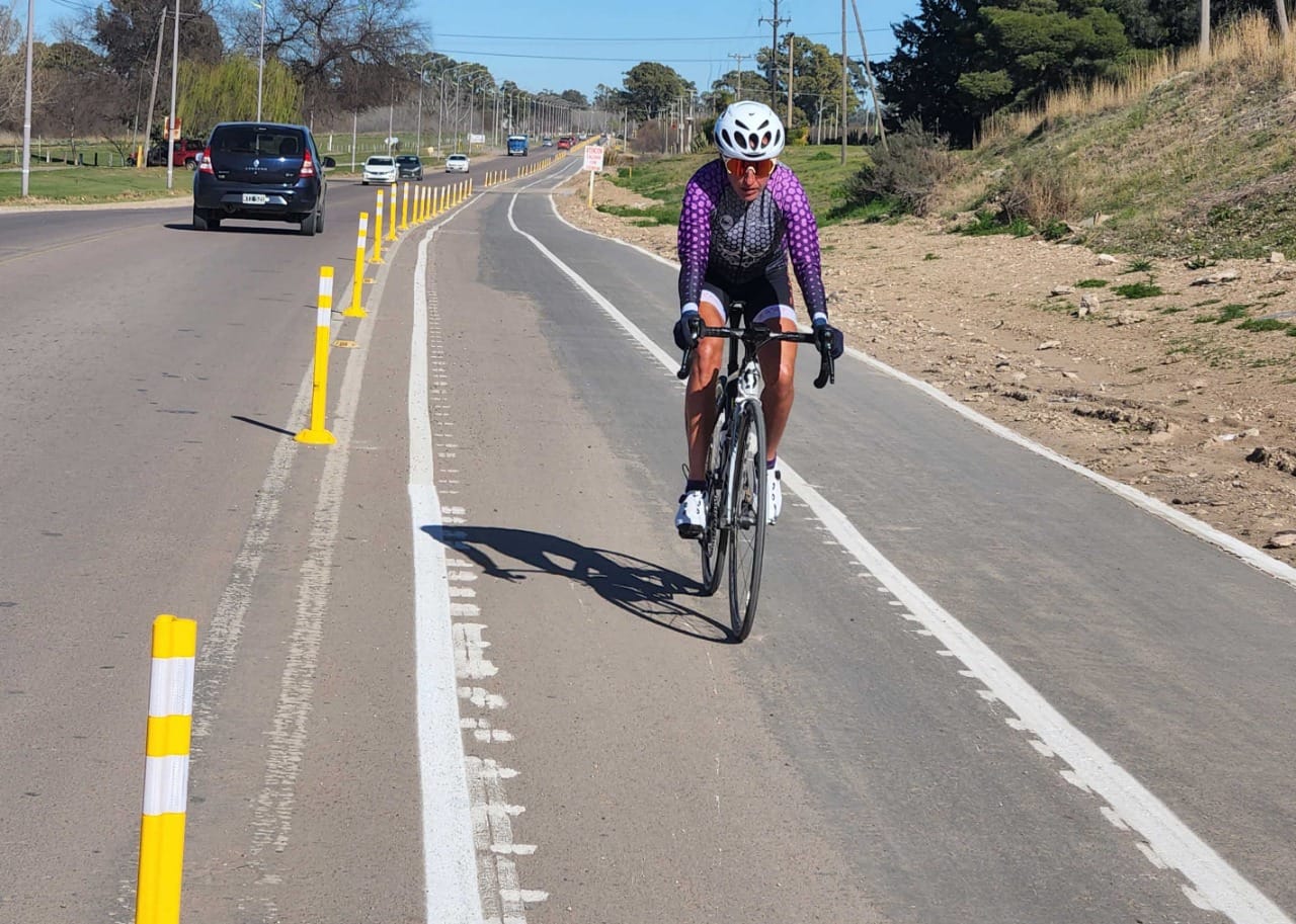 Así quedó la ciclovía de camino de la Carrindanga