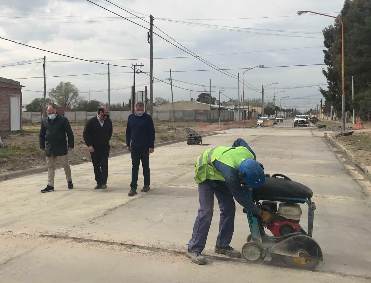 Avanza obra de pavimentación en un sector histórico de General Cerri