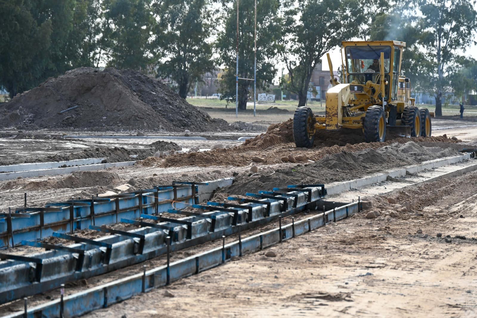 Avanza en un 65% la obra en calle Necochea, entre Cambaceres y Jorge Newbery
