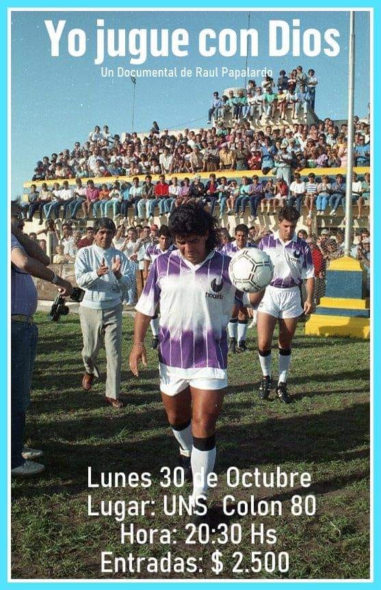 HOY SE ESTRENA EL DOCUMENTAL BAHIENSE “Yo jugué con D10S”