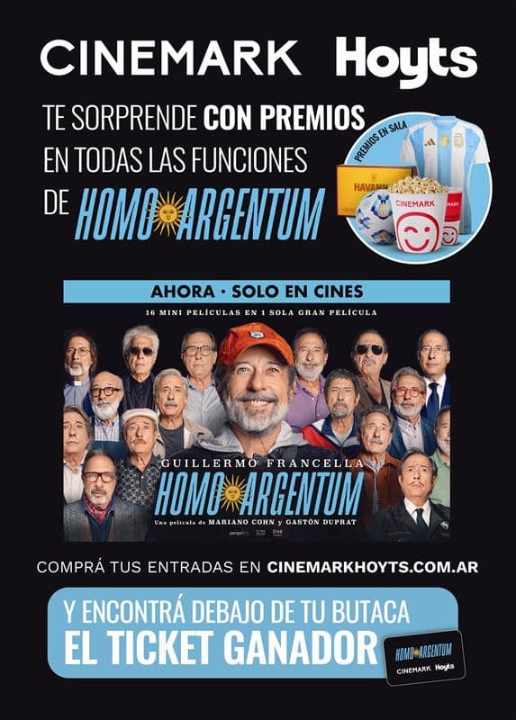 Premios sorpresa en todas las funciones de “Homo Argentum”