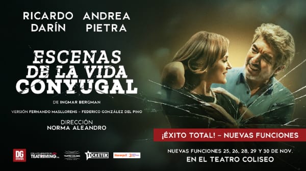 Escenas de la Vida Conyugal Con Ricardo Darín y Andrea Pietra en ARGENTINA