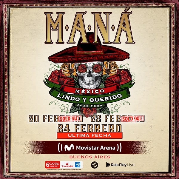 MANÁ vuelve a agotar y saca su tercera y última función