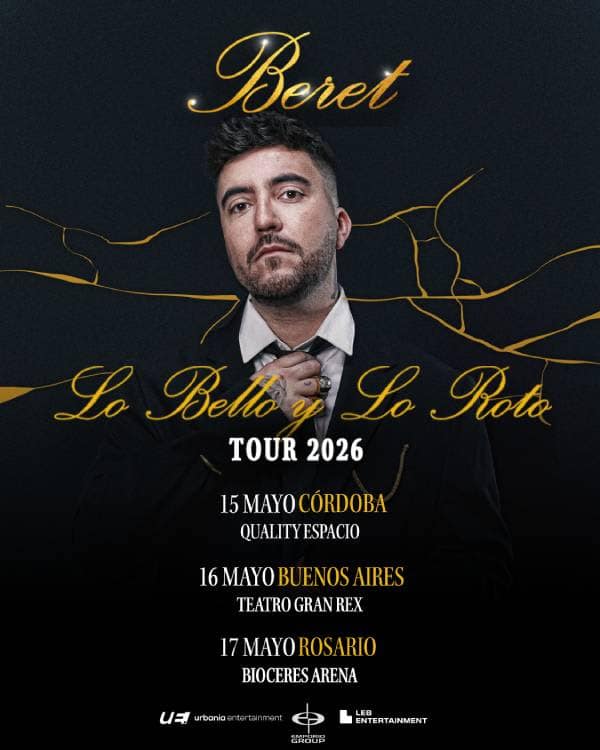 BERET ANUNCIA SU GIRA POR ARGENTINA PARA PRESENTAR SU NUEVO ÁLBUM