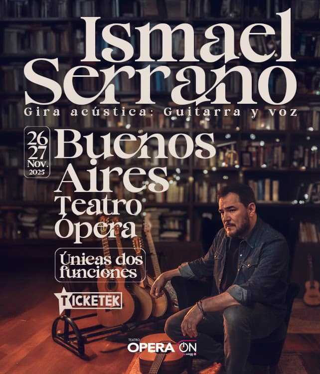 ISMAEL SERRANO llega al Teatro Opera el 26 y 27 de noviembre