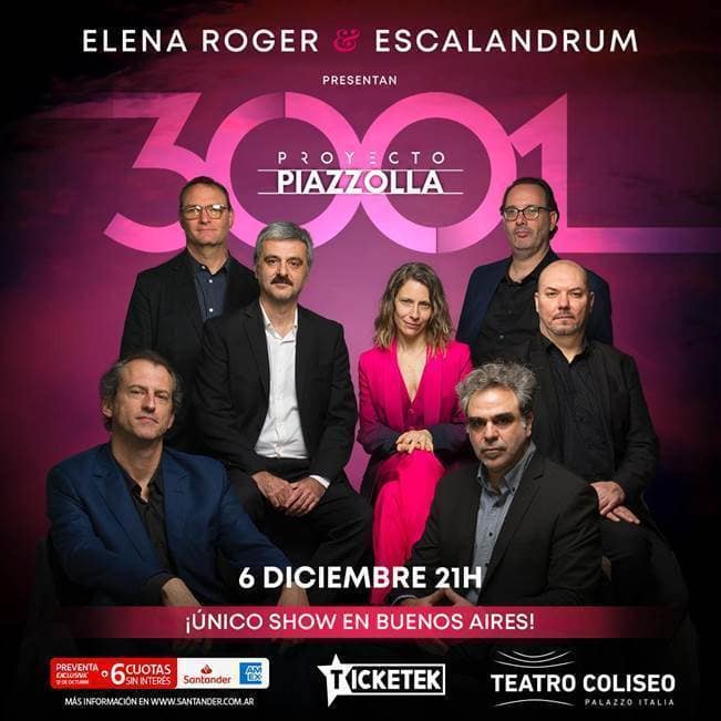 ELENA ROGER & ESCALANDRUM se presentan en Buenos Aires