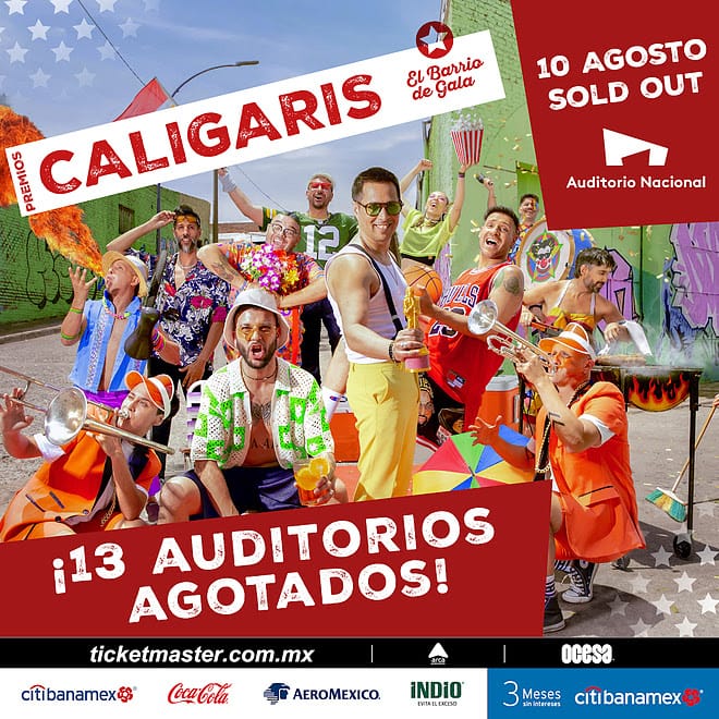 Los Caligaris agotaron 13 Auditorios Nacionales  en México
