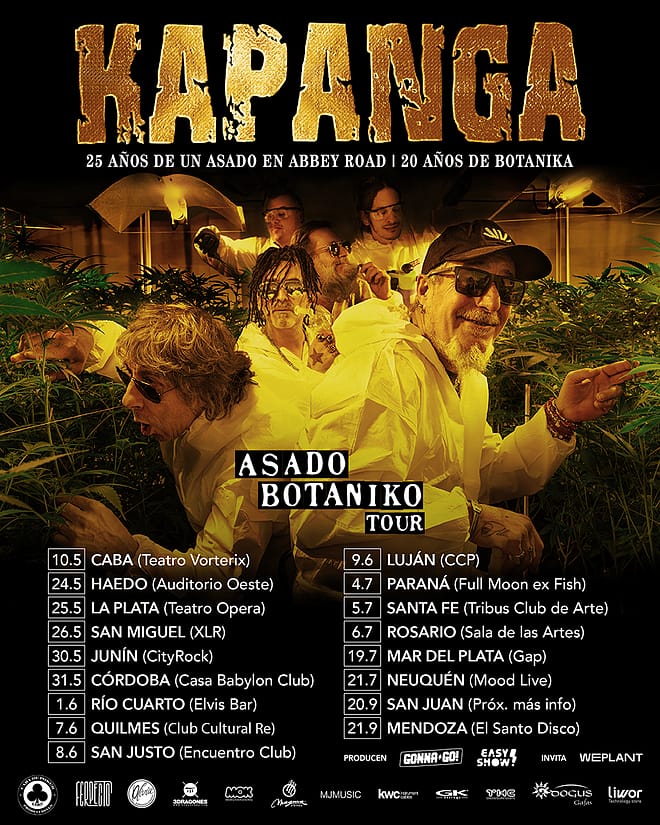 KAPANGA PRESENTA SU NUEVA GIRA “ASADO BOTÁNIKO”