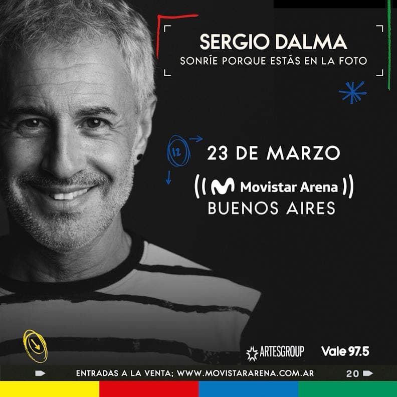 SERGIO DALMA regresa a Argentina con su gira “Sonríe porque estás en la foto”