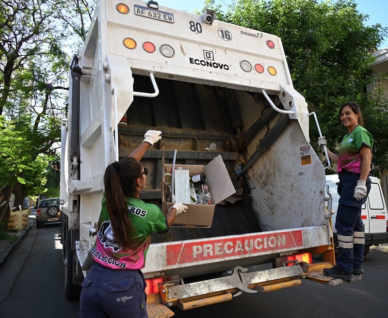 Días y horarios de la recolección diferenciada de residuos secos
