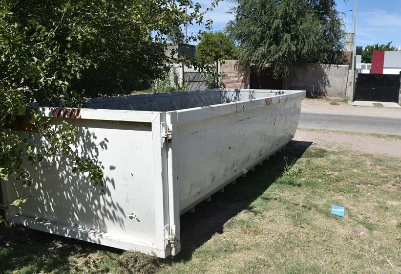 Ubicación de bateas para descartar residuos voluminosos