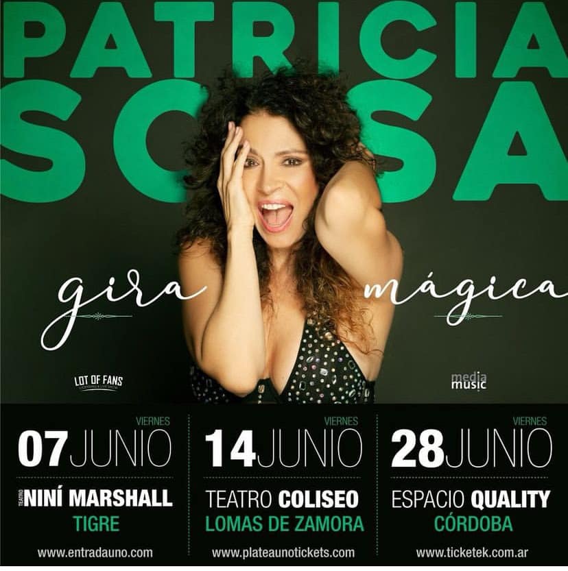 PATRICIA SOSA ANUNCIA SU “GIRA MÁGICA”