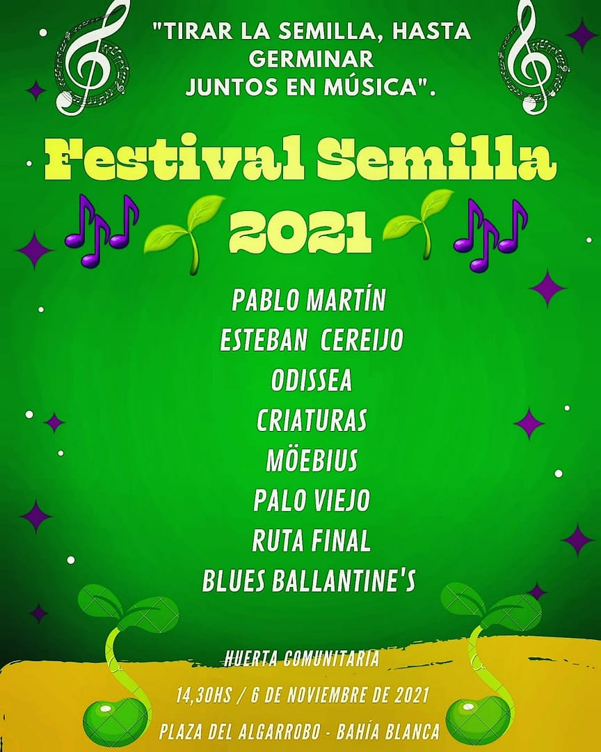 Convocan a la edición 2021 del Festival Semilla: qué actividades habrá