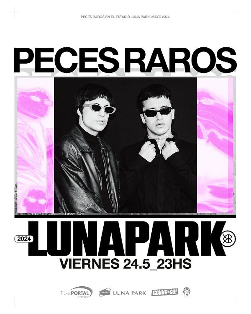 PECES RAROS anunció su primer Luna Park