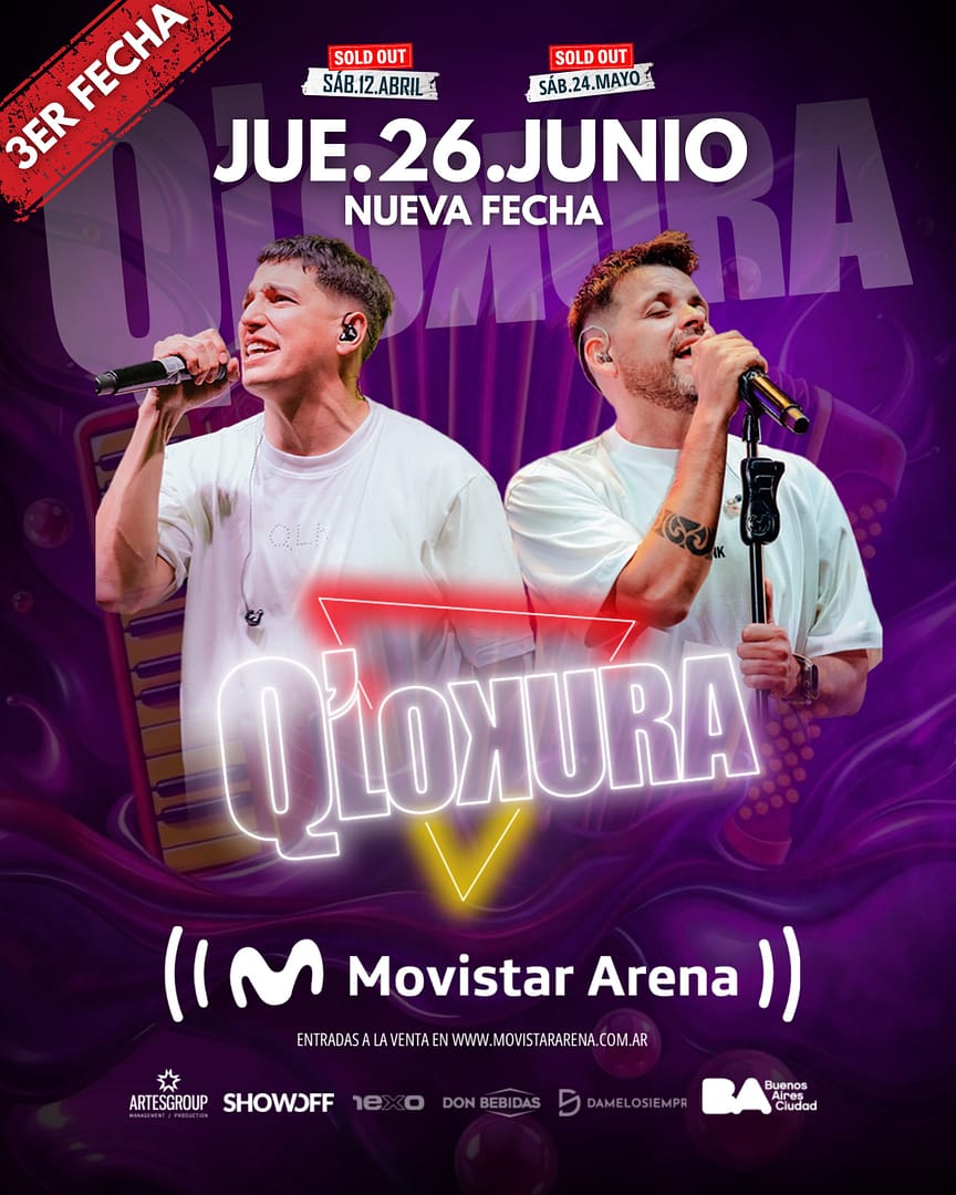 Q’LOKURA Va por todo: otros dos Movistar Arena y una fiesta imparable