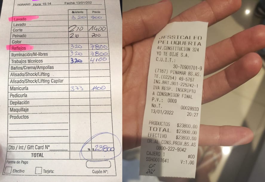 Gastó $24.000 en una peluquería de Pinamar y los escrachó