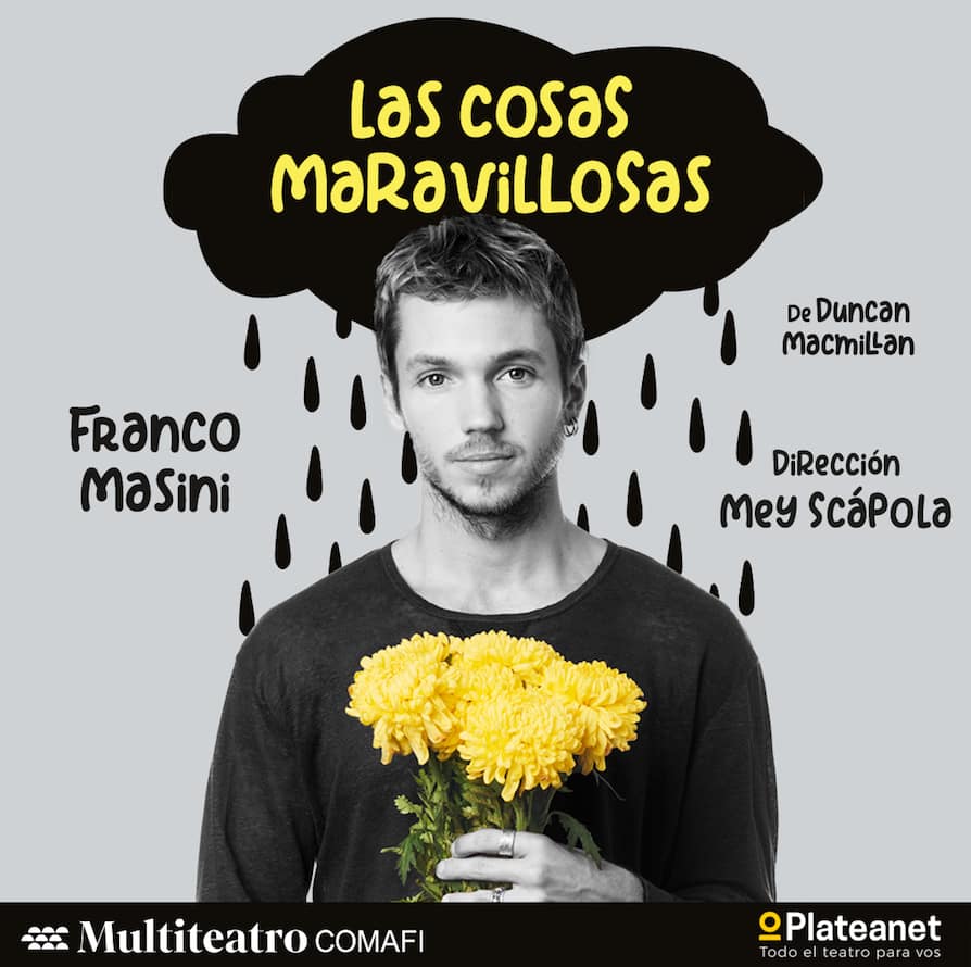 FRANCO MASINI LLEGA A LA OBRA DE TEATRO “LAS COSAS MARAVILLOSAS”