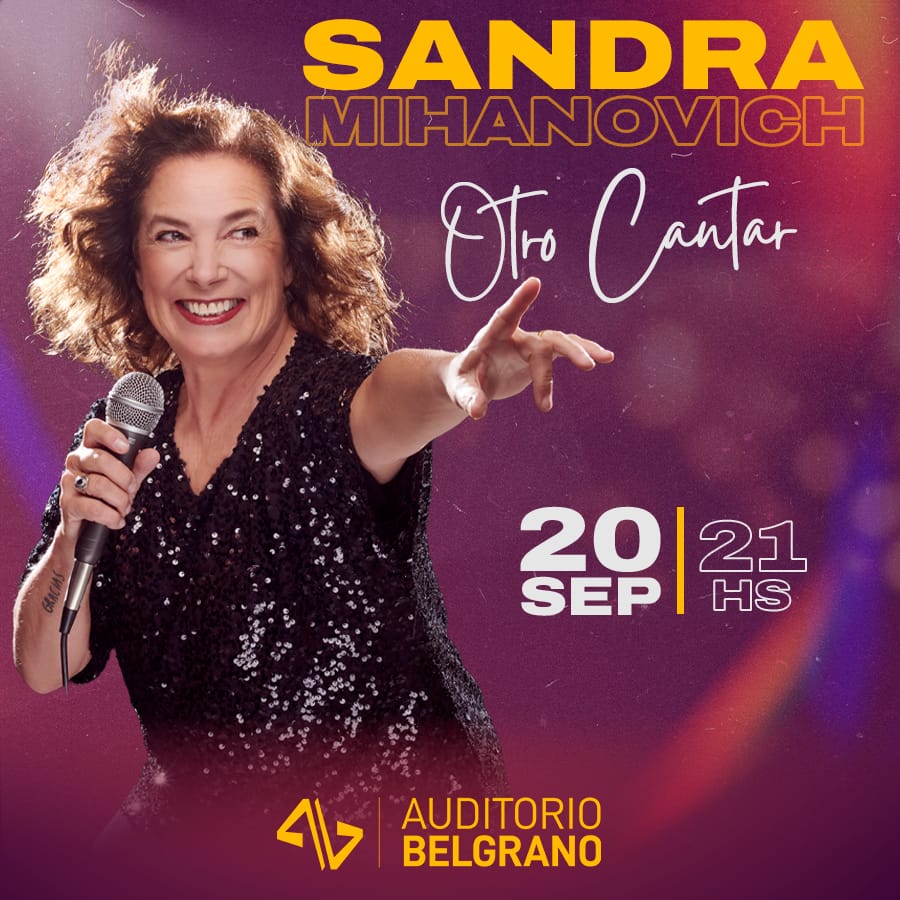 Sandra Mihanovich presenta “Otro Cantar” en el Auditorio Belgrano