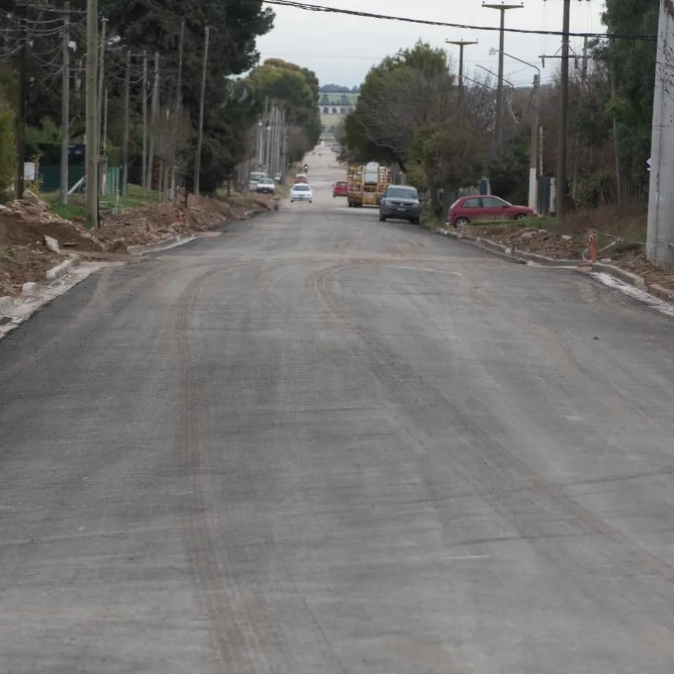 Así quedó la obra de pavimentación en calle Salliqueló